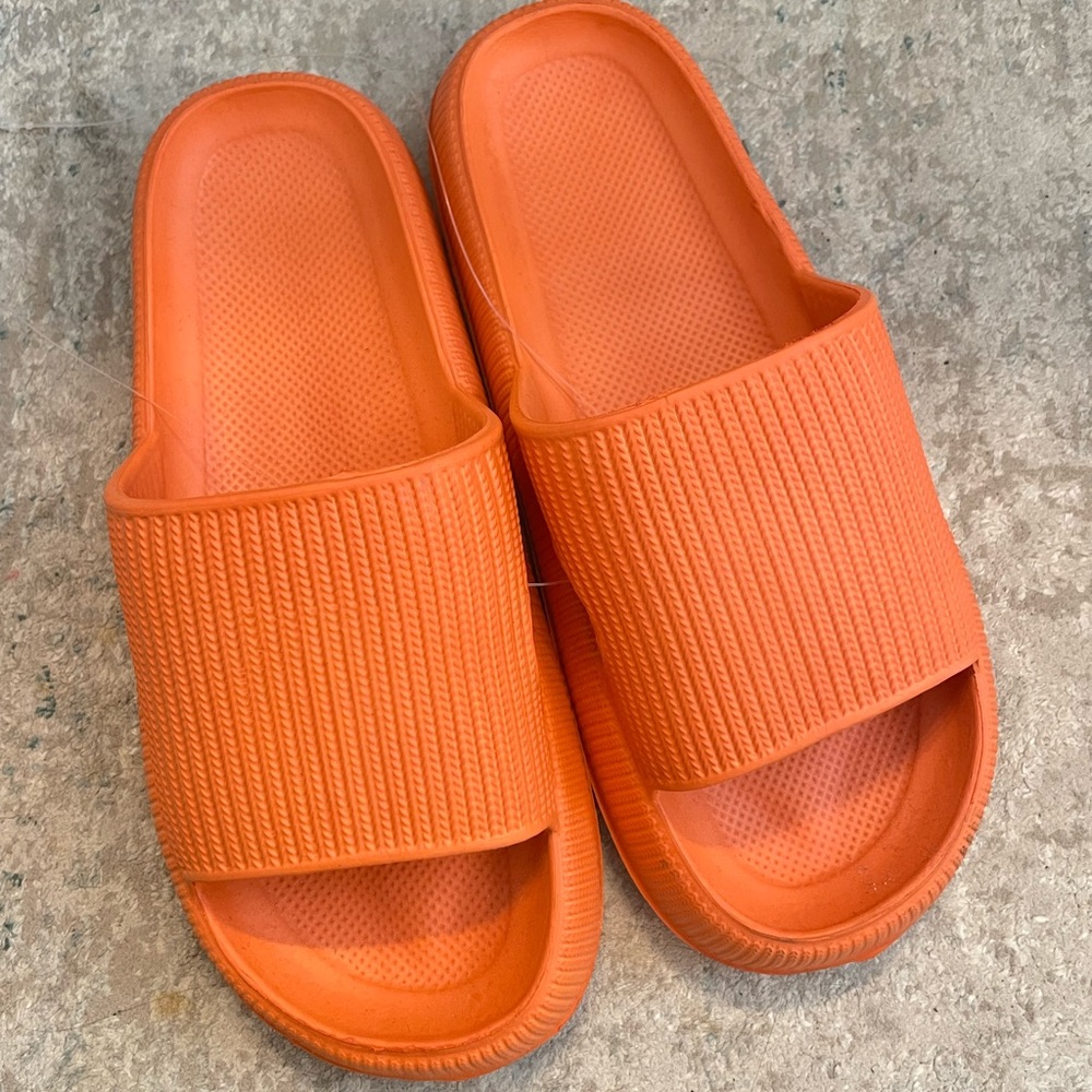 Orange cloud shoes / slipper/ sandals